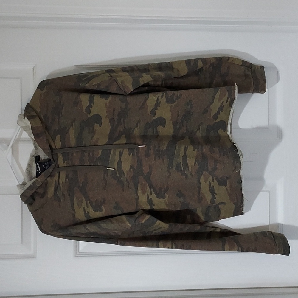 Justify Distressed Camo Hoodie
